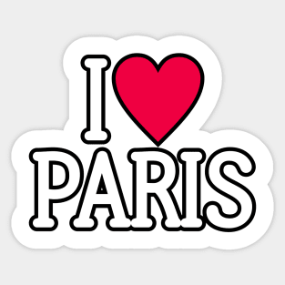 I Love Paris Sticker